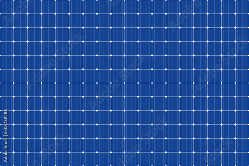 Blue solar panel seamless texture, abstract system collector from poly crystalline square cells photo