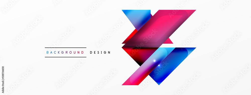 Dynamic 3d geometric abstract background. Triangles and other simple forms composition. Vector Illustration For Wallpaper, Banner, Background, Card, Book Illustration, landing page Dynamic 3d geometric abstract background. Triangles and other simple forms composition. Vector Illustration For Wallpaper, Banner, Background, Card, Book Illustration, landing page