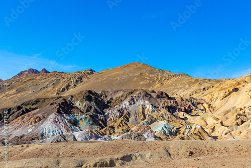 scenic landscape at Artist's palette in the death valley