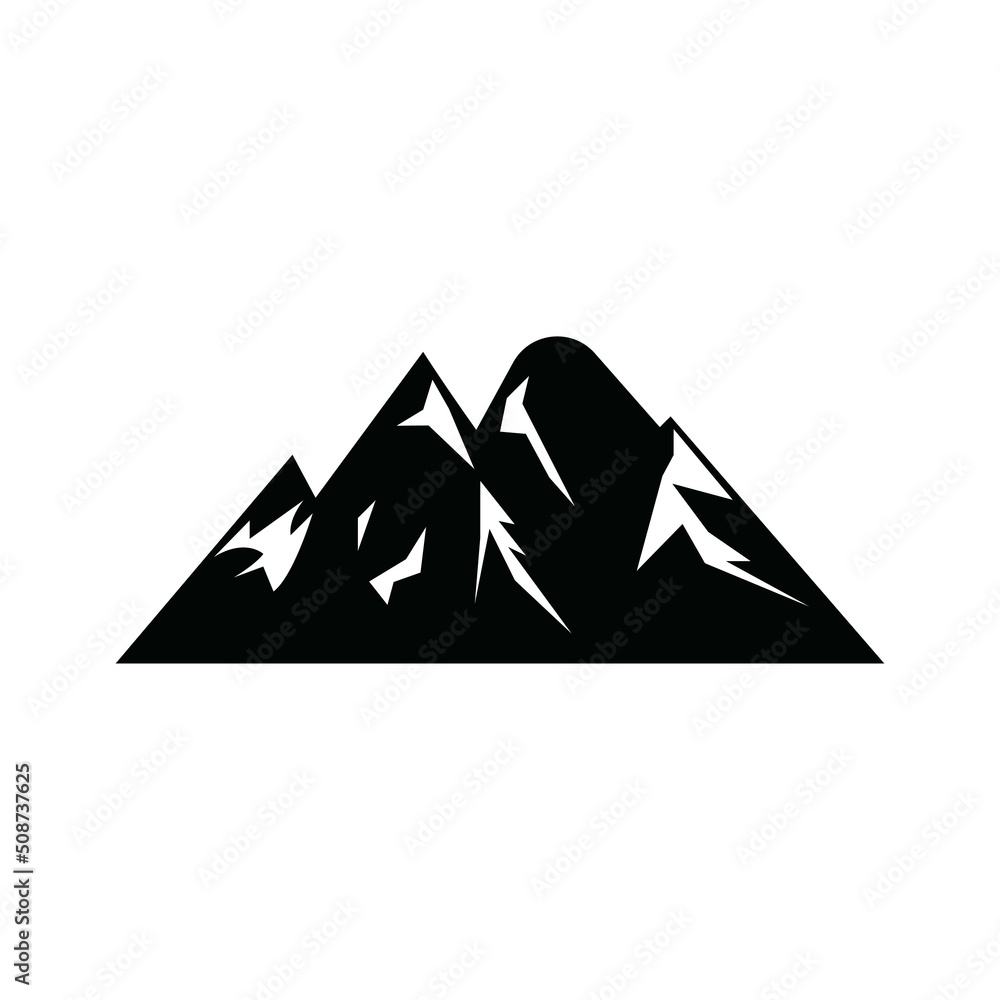 Mountain icon Logo Template Vector illustration design Mountain icon Logo Template Vector illustration design