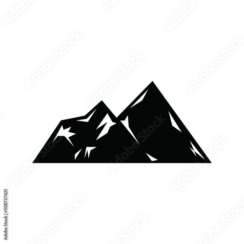 Mountain icon Logo Template Vector illustration design