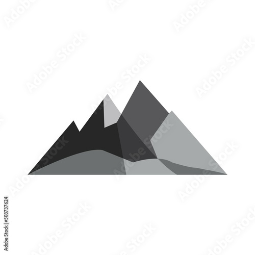 Mountain icon Logo Template Vector illustration design