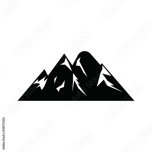 Mountain icon Logo Template Vector illustration design