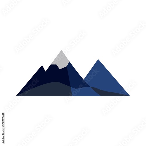 Mountain icon Logo Template Vector illustration design