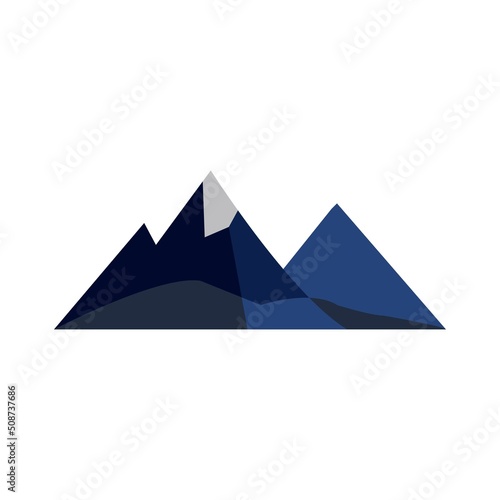 Mountain icon Logo Template Vector illustration design