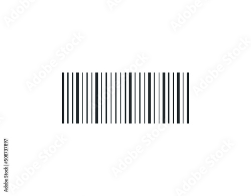 Simple barcode icon design  scan code icon  vector illustration