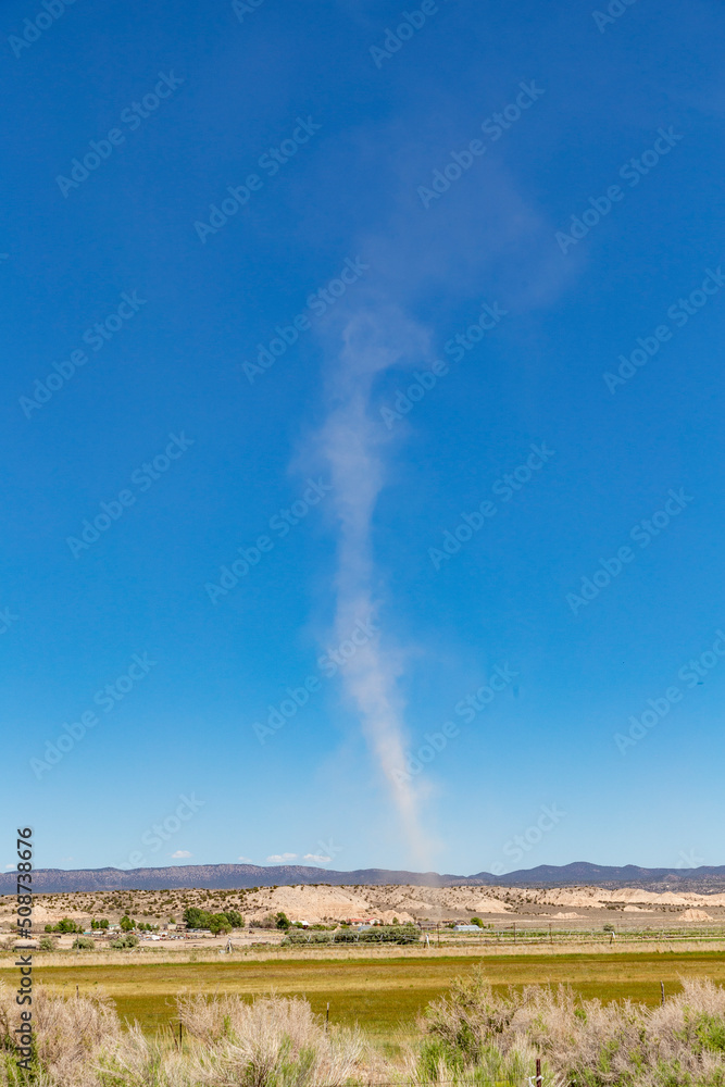 Fototapeta premium small tornado in the desert in Nevada