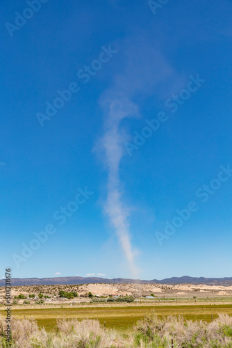 small tornado in the desert in Nevada