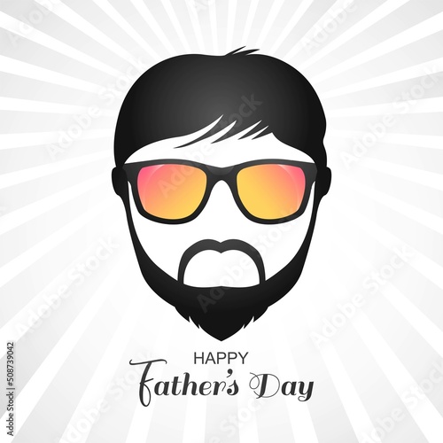 Happy fathers day beautiful face card background