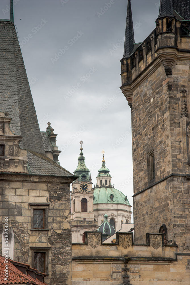 Prague towers composition