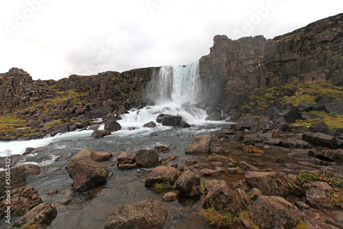 Oxar  rfoss - the waterfall in Thingvellir national park  Iceland