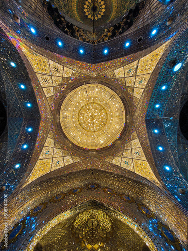 Ceiling of Al hadi shrine Samarra Iraq  photo