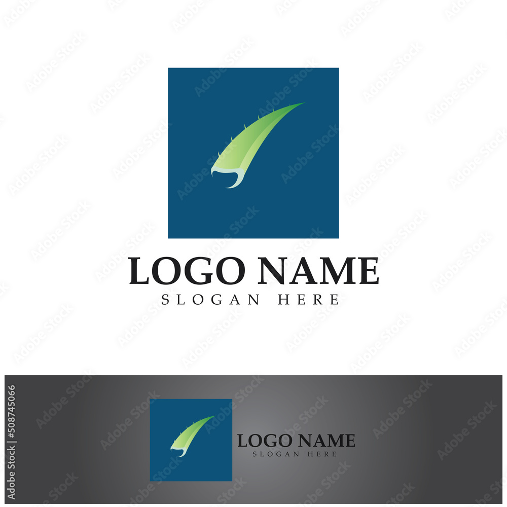 aloe vera logo design icon vector aloe vera logo design icon vector