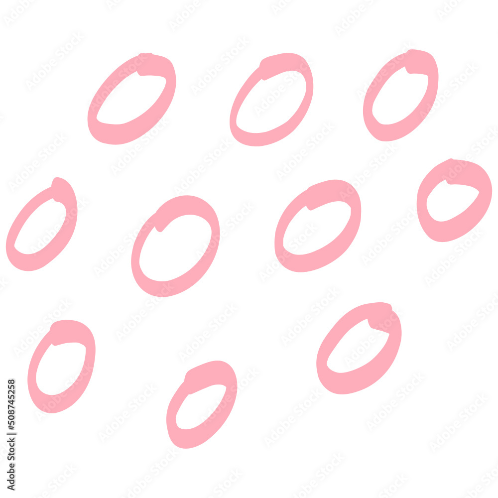 Fototapeta premium Hand drawn abstract dots pattern. Doodle dotted elements illustration. Scribble dots decorative.