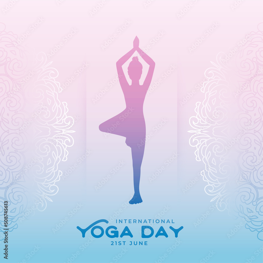 internation day of yoga nice poster design internation day of yoga nice poster design