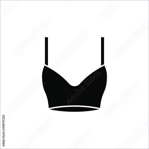 Bra, women underwear icon. Vector illustration on white background