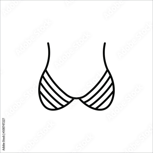 Bra, women underwear icon. Vector illustration on white background