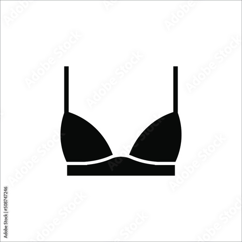 Bra, women underwear icon. Vector illustration on white background