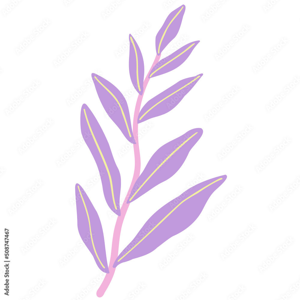 Hand drawn abstract organic leaf. Doodle botanical elements illustration. Hand drawn abstract organic leaf. Doodle botanical elements illustration.