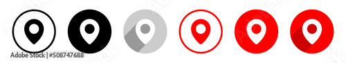 Map Pins Vektor Symbole