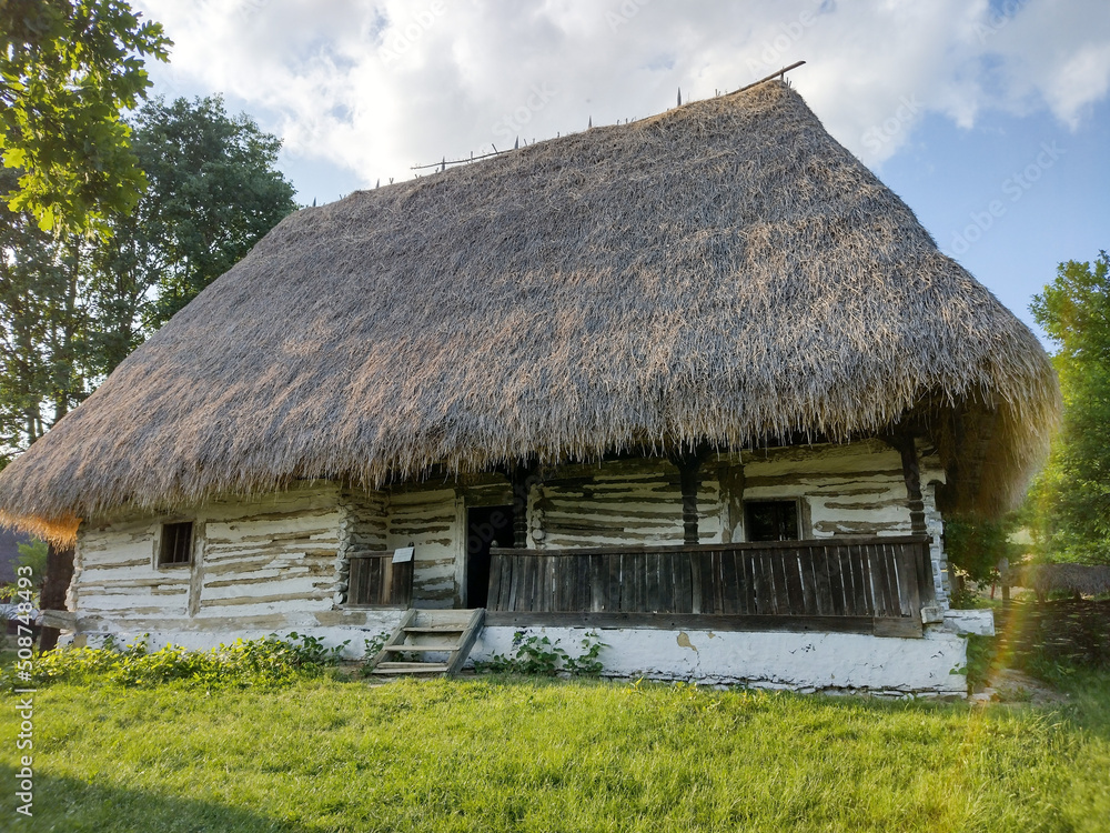 traditional wooden house at the Village Museum in Baia Mare