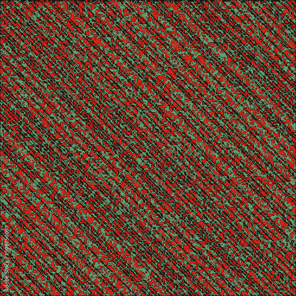 Fototapeta premium Rule 231 Neighbors 3 Elementary cellular automaton random seed sample implementation illustration