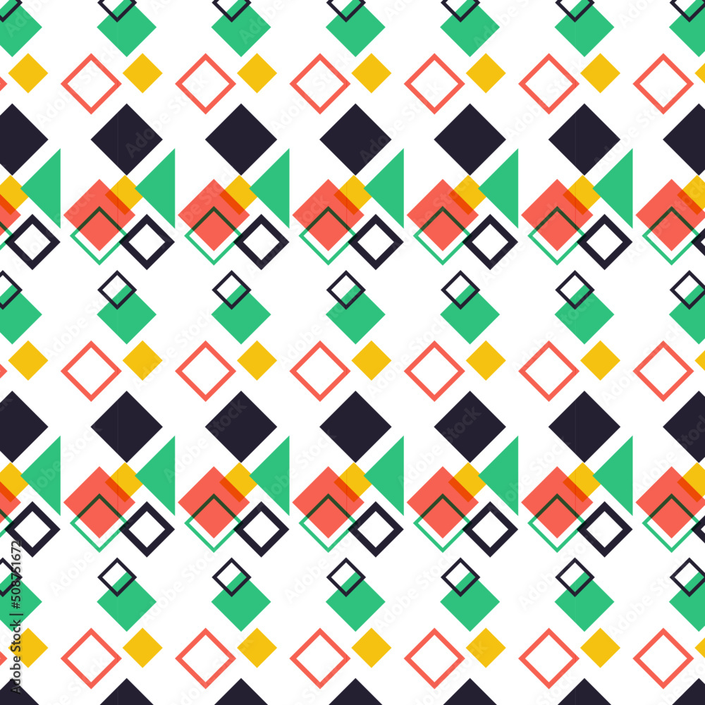 Abstract Geometric Pattern With Squares Abstract Geometric Pattern With Squares