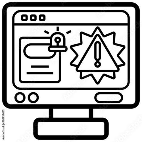 Free Download Warning line icon,linear,outline,graphic,illustration - GFXLoad