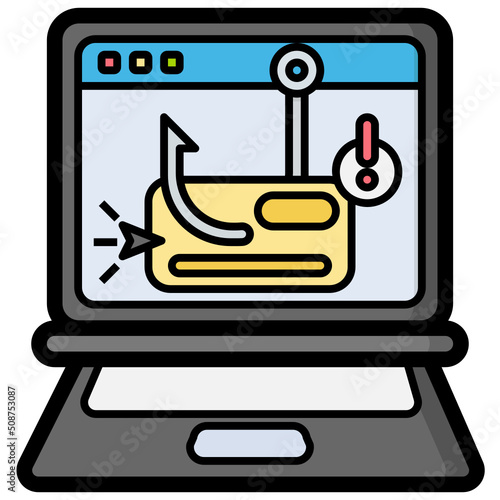 Clickbait filled outline icon,linear,outline,graphic,illustration