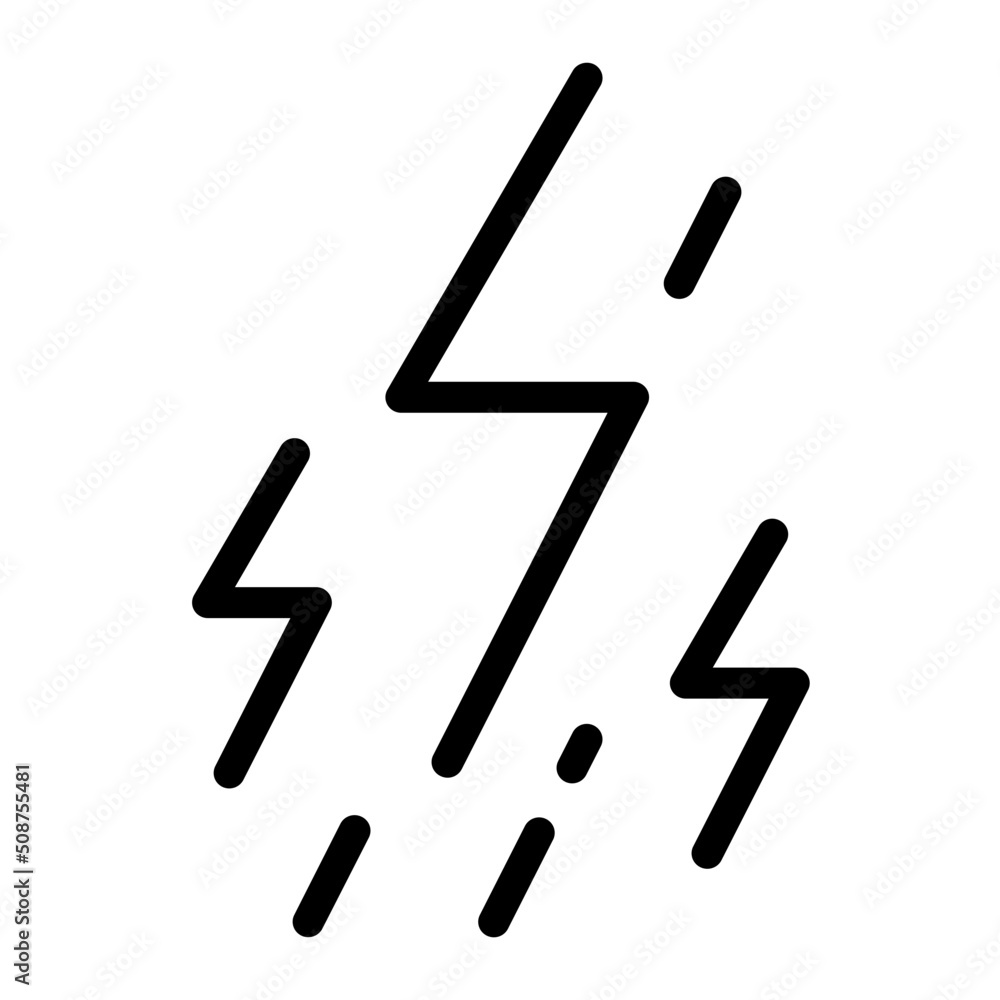 weather icon with outline style weather icon with outline style
