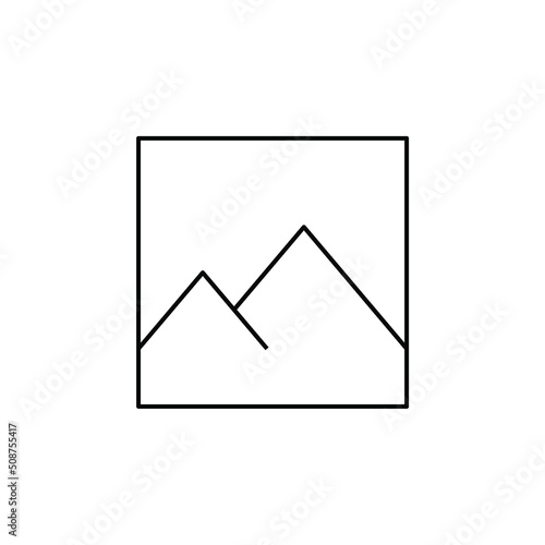 Picture, Gallery, Image Thin Line Icon Vector Illustration Logo Template. Suitable For Many Purposes.