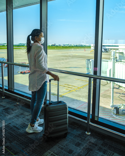 Photography BANGKOK, THAILANDPassengers at departure Hall at Don Mueang International Airport