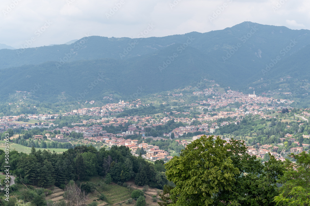 Bergamo city view