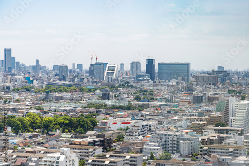 練馬区役所から見た中野区方面の風景 © maruboland