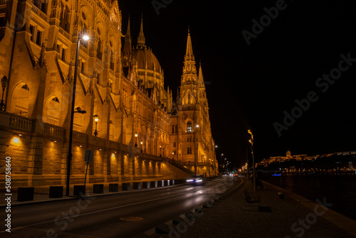 a nightscape photo for budapest city