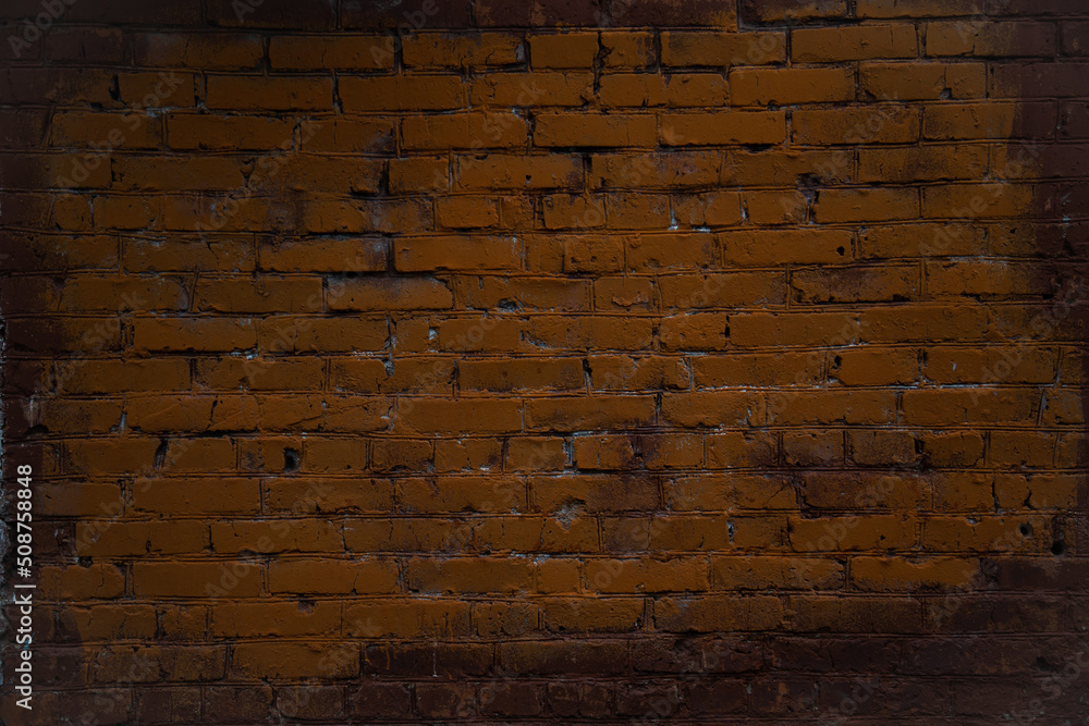 Poor painted brick wall dark Poor painted brick wall dark
