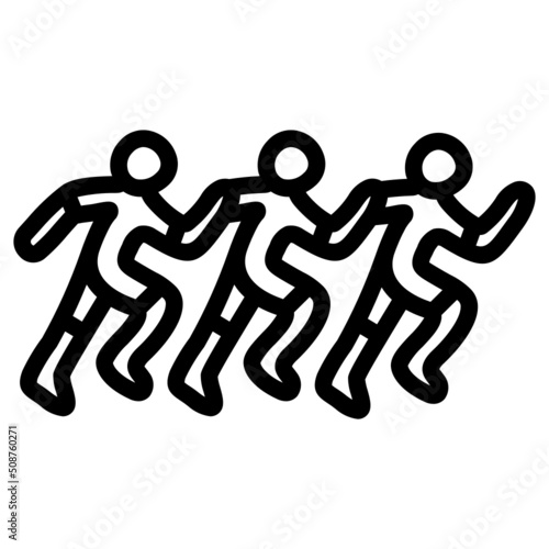 handdrawn marathon icon