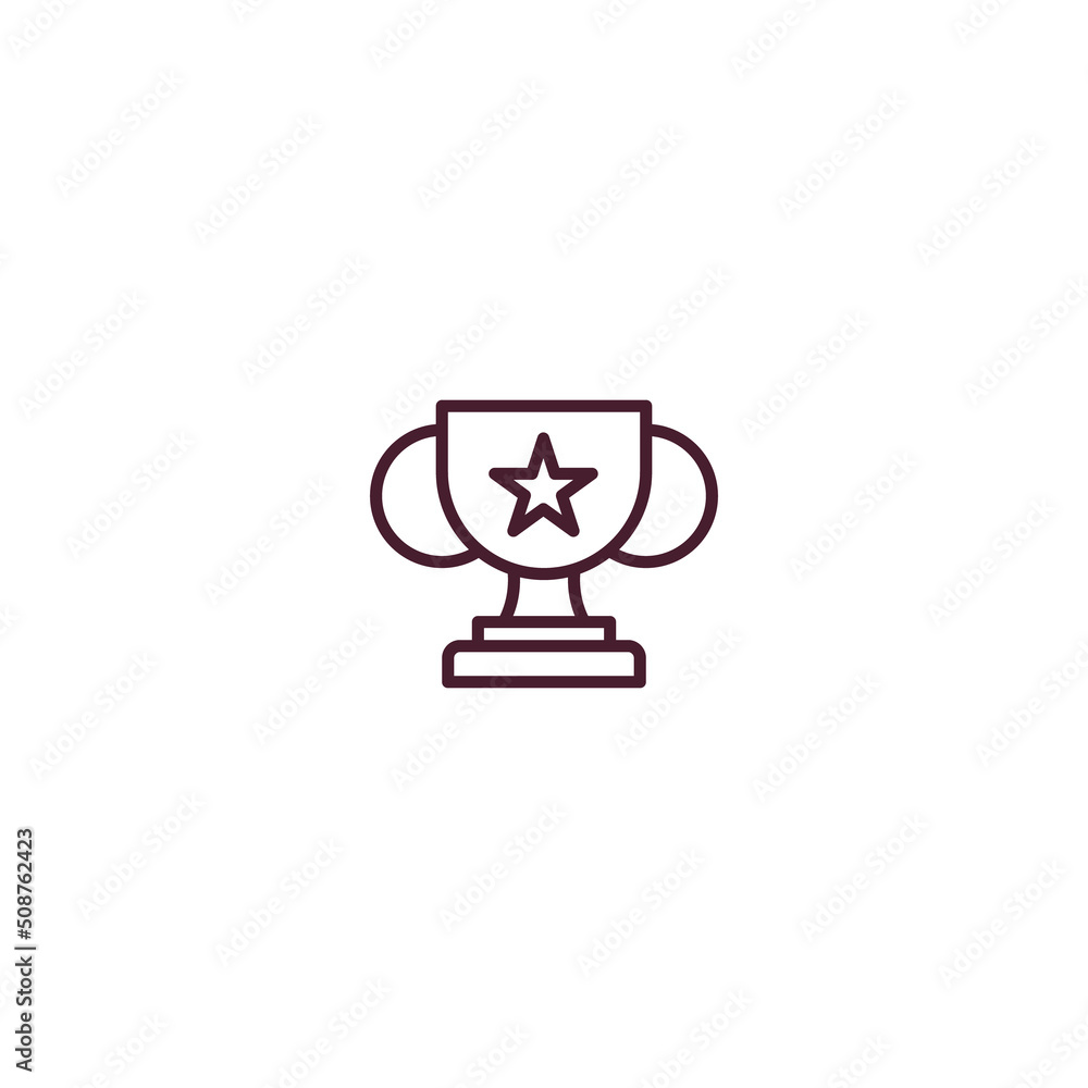 Trophy line icon. linear style sign for mobile concept and web design. Trophy line vector icon. Symbol, logo illustration. Vector graphic Trophy line icon. linear style sign for mobile concept and web design. Trophy line vector icon. Symbol, logo illustration. Vector graphic