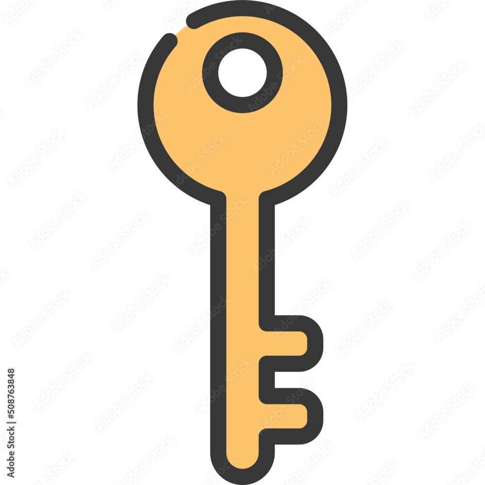 Two Prong Key Icon Two Prong Key Icon