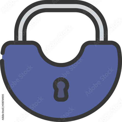Semi Circle Lock Icon