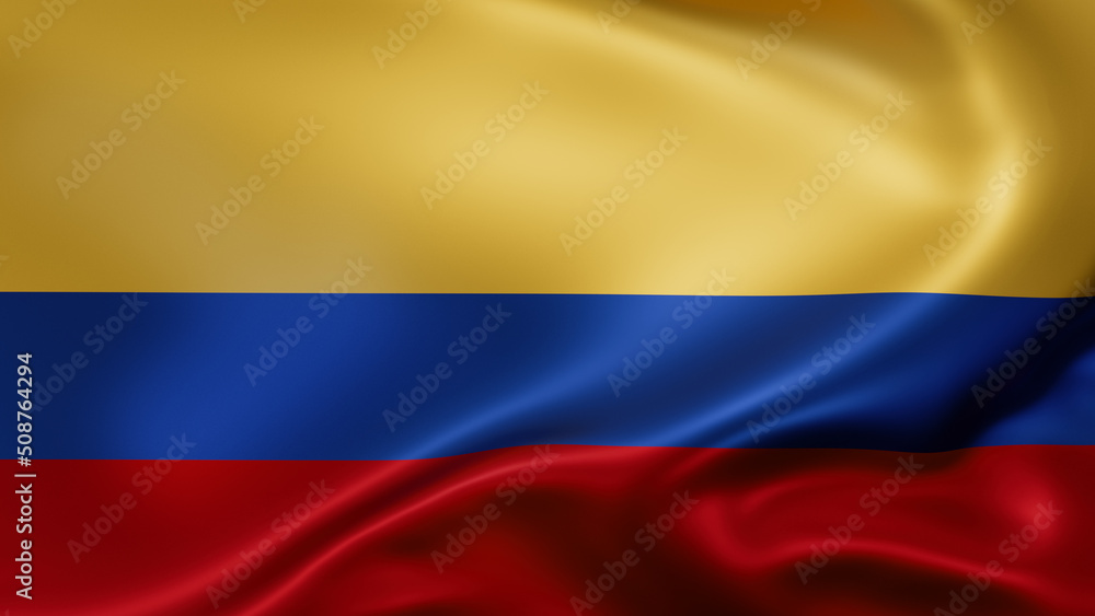 Fototapeta premium Colombia national flag