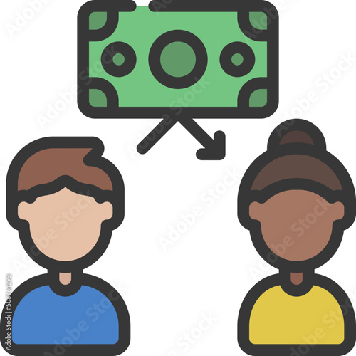 Peer To Peer Lending Icon