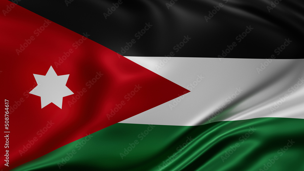 Jordan national flag Jordan national flag