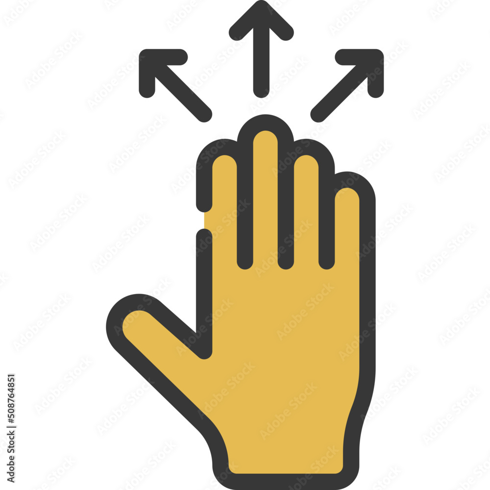 Obraz premium Move Outwards Hand Icon