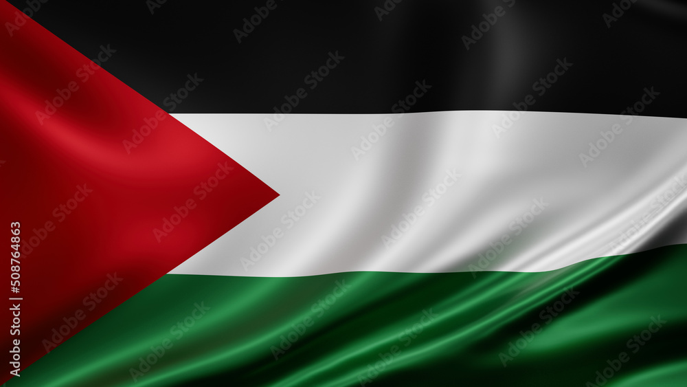 Fototapeta premium Gaza Strip national flag