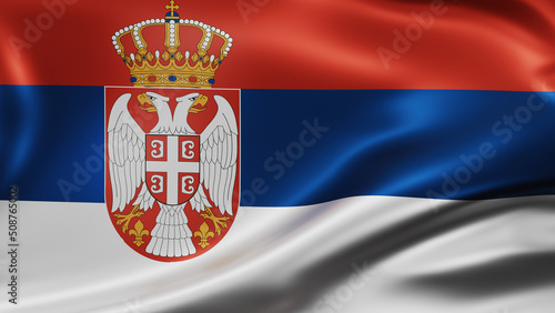 Serbia national flag photo