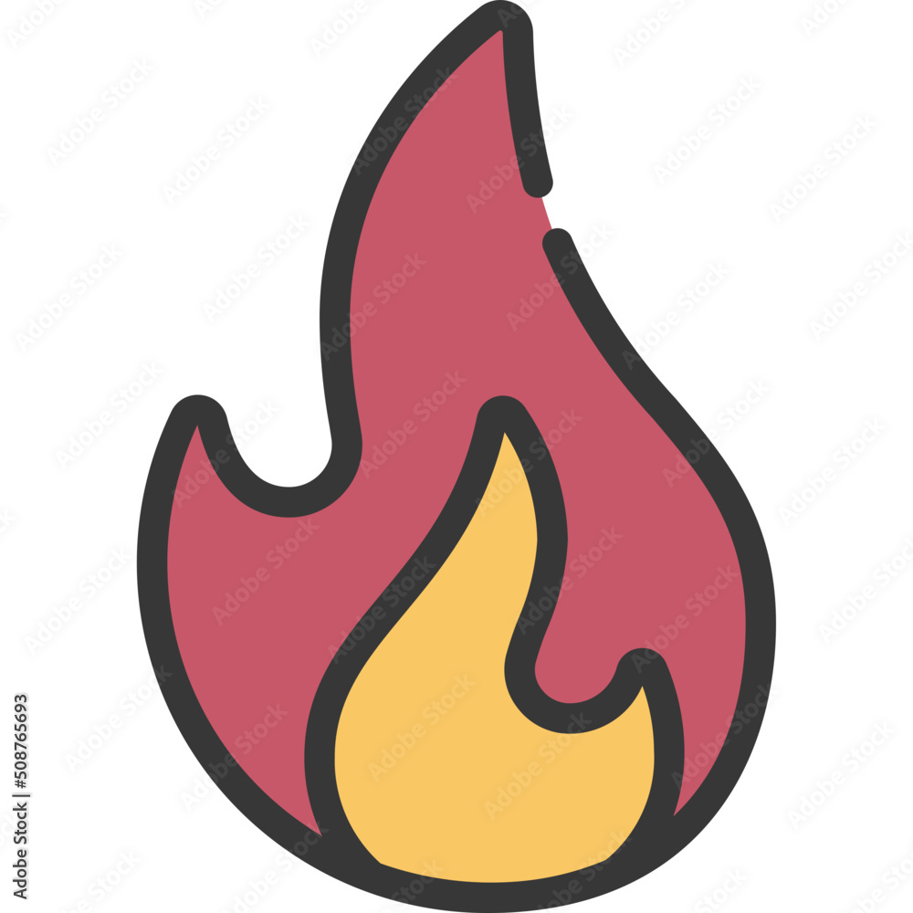 Fossil Fuels Flame Icon