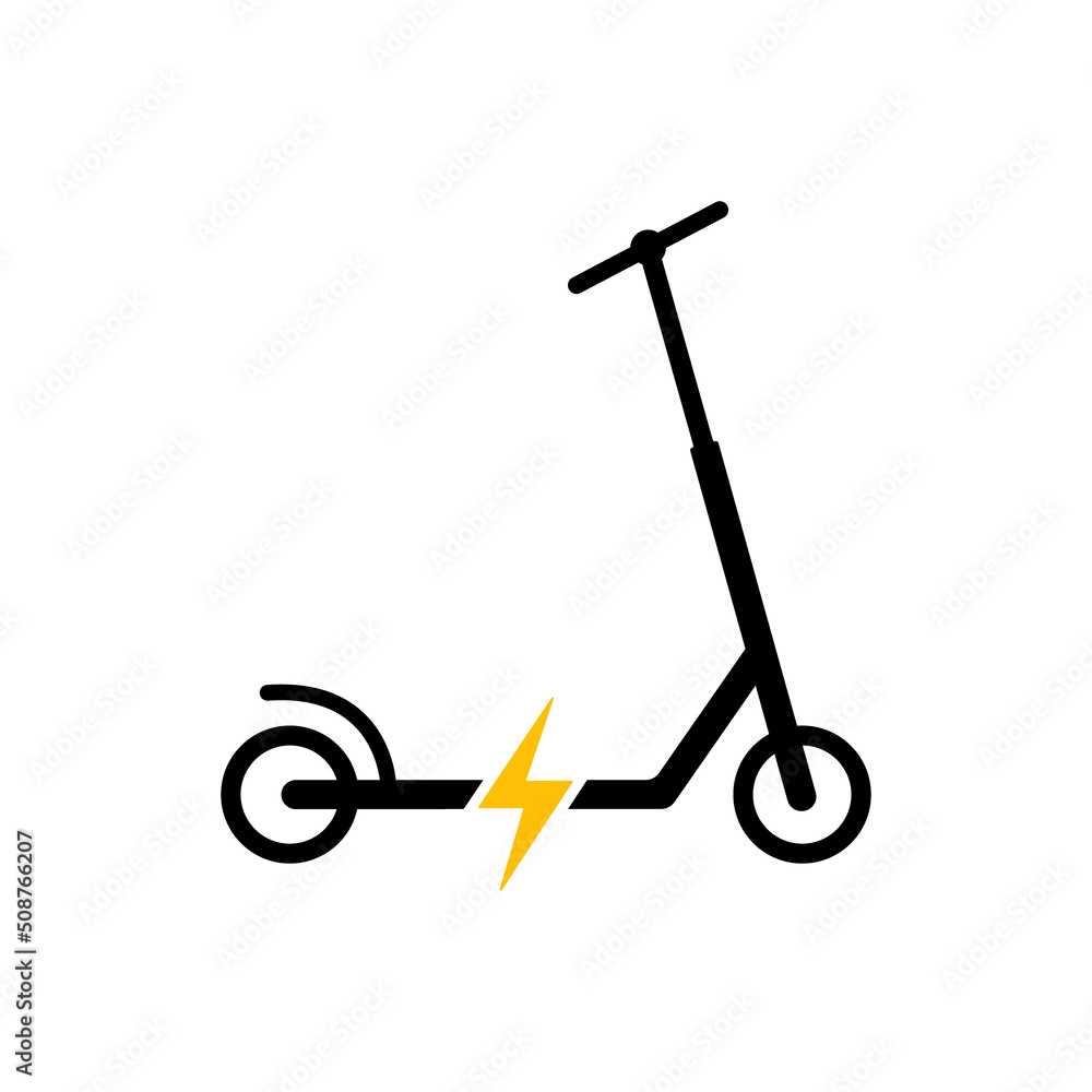 Electricity Battery Kick Scooter Flat Symbol. Eco Handle E Transport. Electronic Kick Scooter Black Silhouette Icon. Electrical Power Push Wheel Bike Glyph Pictogram. Isolated Vector Illustration Electricity Battery Kick Scooter Flat Symbol. Eco Handle E Transport. Electronic Kick Scooter Black Silhouette Icon. Electrical Power Push Wheel Bike Glyph Pictogram. Isolated Vector Illustration