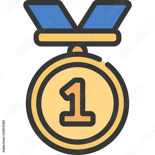 Number One Medal Icon