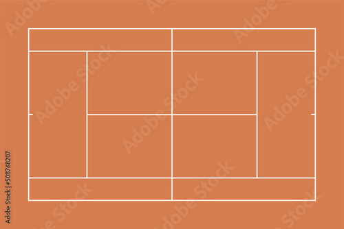 Clay tennis court, tactics board © Bela Art